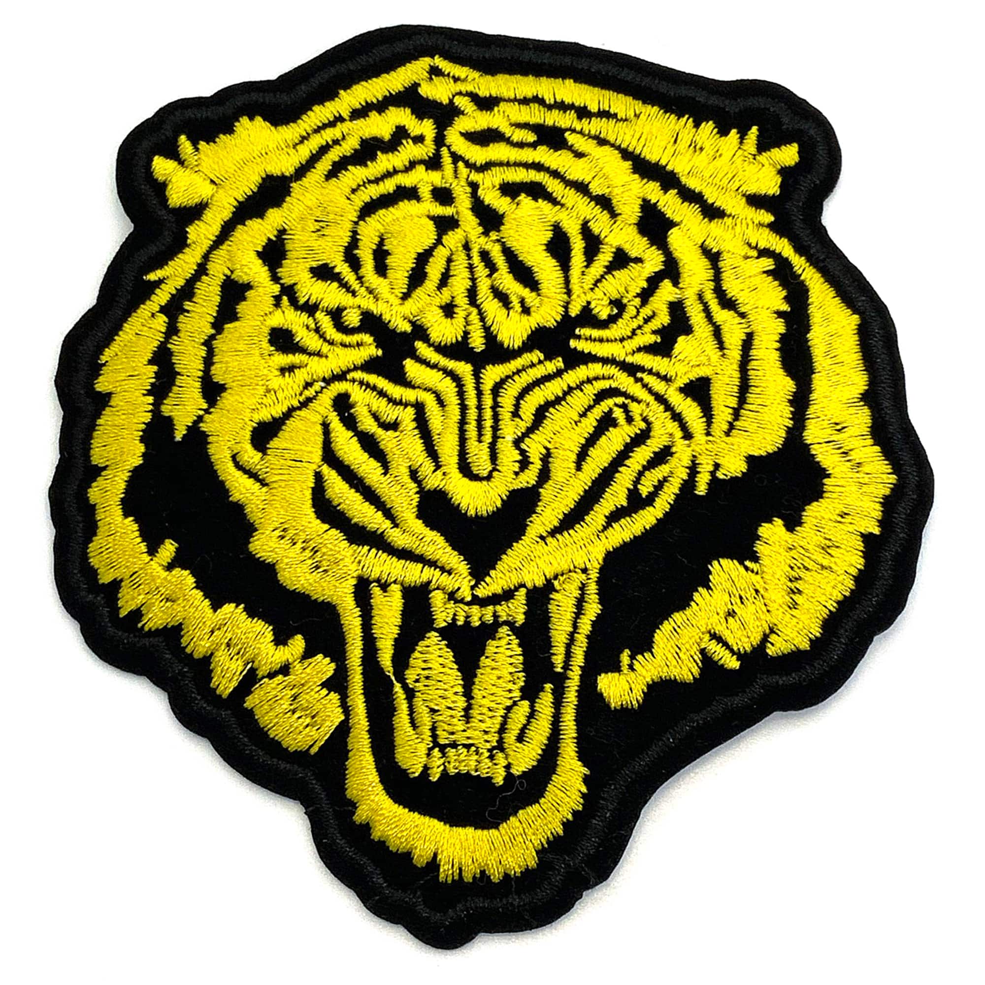 Gwen Studios Black & Yellow 4" Tiger Iron-On Patch